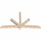 Ekena Millwork Alberta Smooth Timber Gable Bracket, Douglas Fir, 108"W x 63"H x 5 1/2"D x 5 1/2"F, 14/12 Pitch GBW108X63X0606ALB00SDF - alternate 5